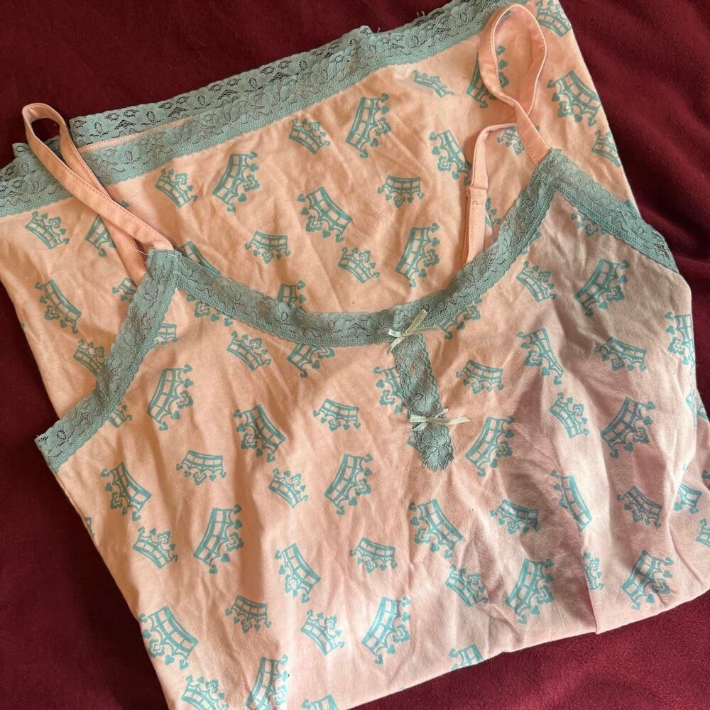 Women's Blue and Pink Dress